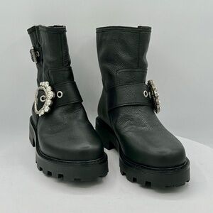 Karl Lagerfeld Paris Marceau Ankle Boots Size 7.5‎ Color Black NWT MSRP $199